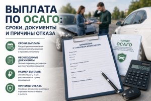 Выплата по ОСАГО: сроки, документы и причины отказа